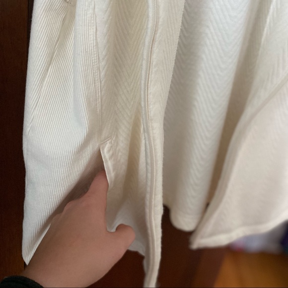 CROFT & BORROW | Off White/Cream Cotton Blend Zip Vest - Picture 7 of 9